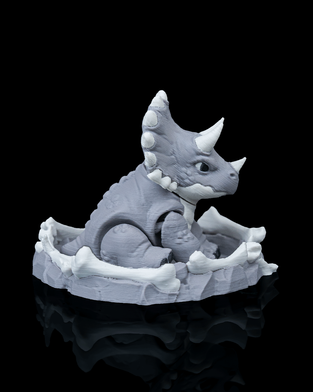 Tiny Triceratops — vista lateral