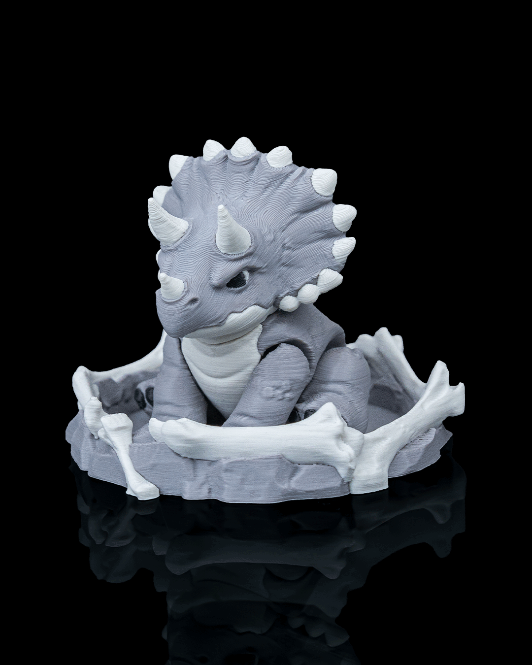 Tiny Triceratops — pose dinámica