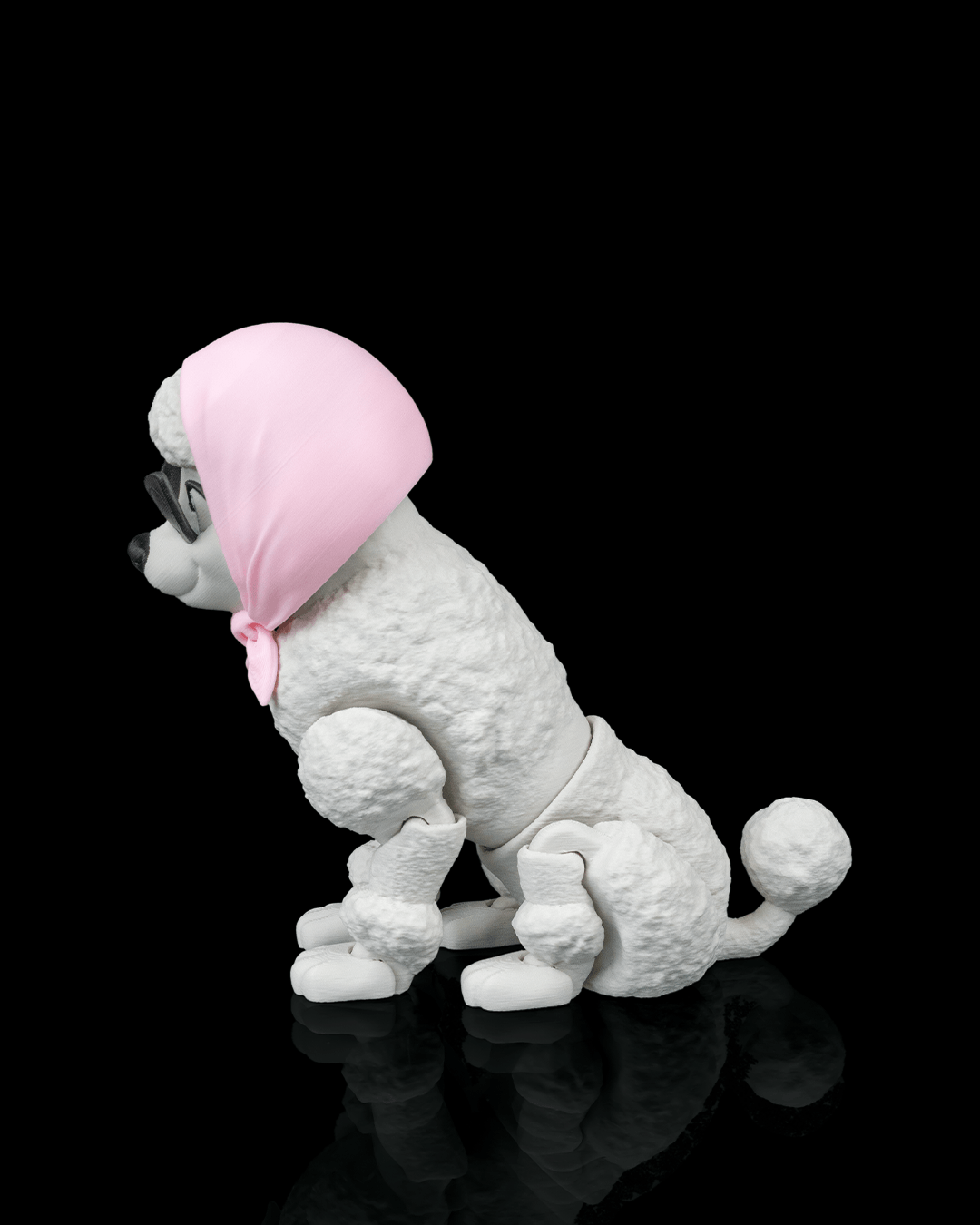 Barbara the Poodle — detalle pelo rizado