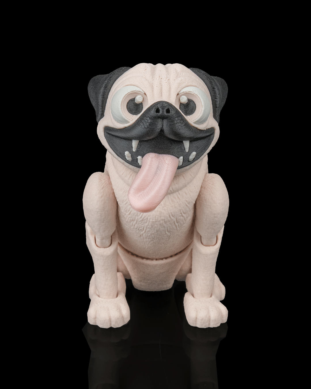 Peanut the Pug — vista lateral