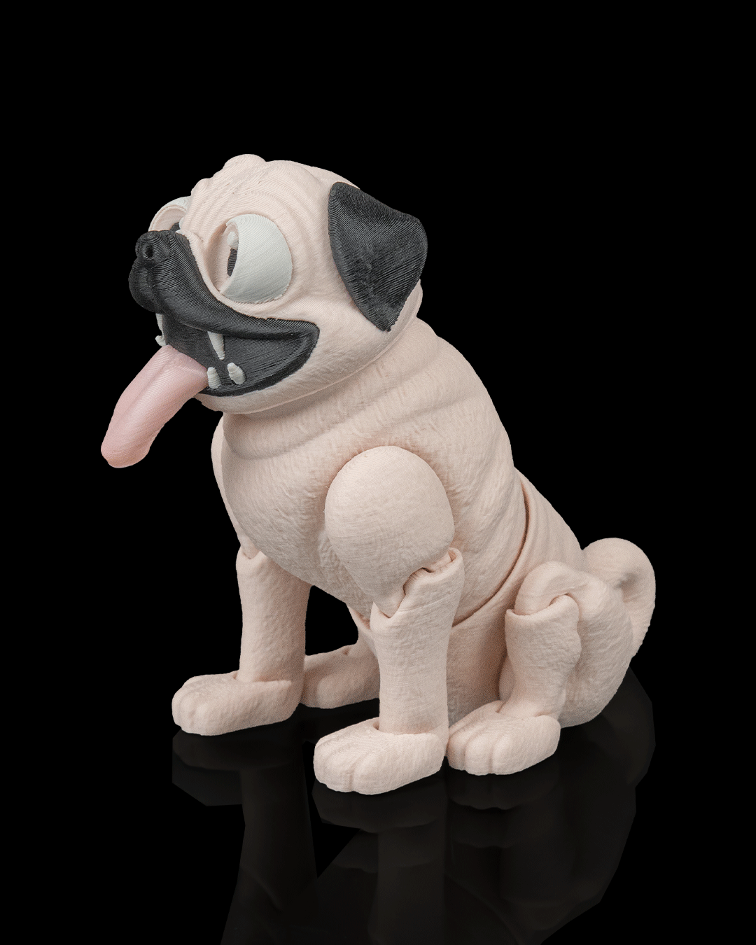 Peanut the Pug — detalle pliegues