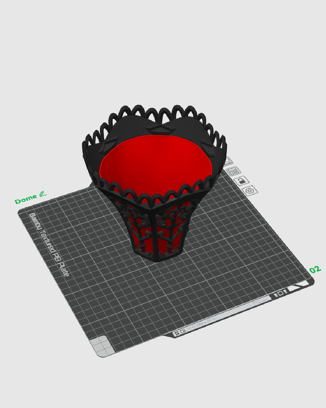 Black Heart Lampshade — ambiente nocturno