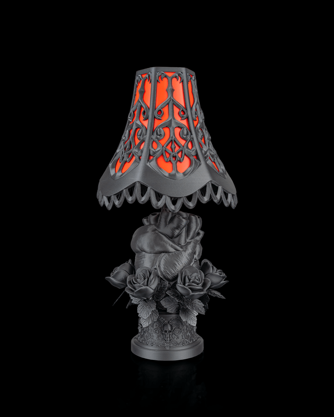 Black Heart Lampshade — proyección de sombras