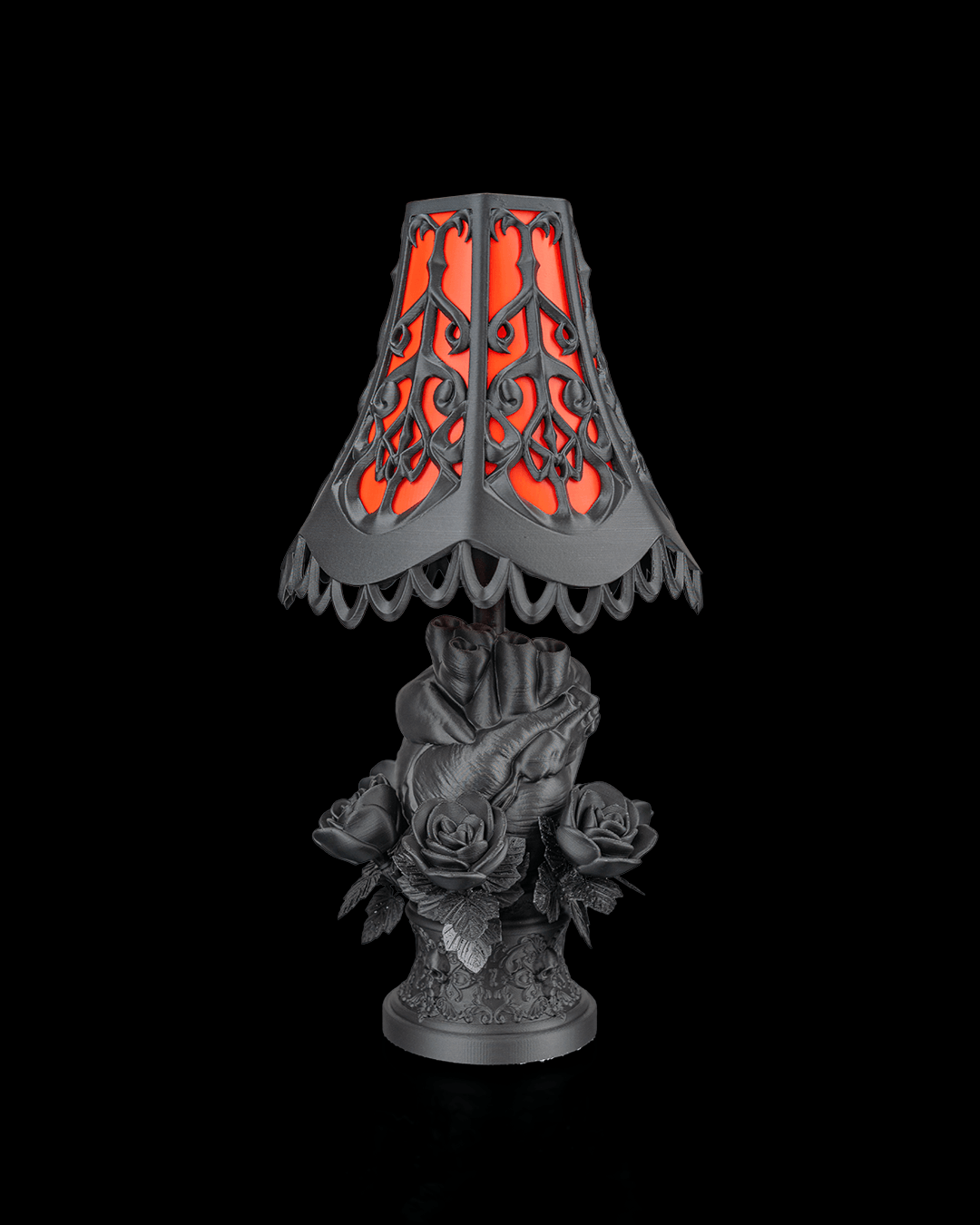 Black Heart Lampshade — detalle lateral
