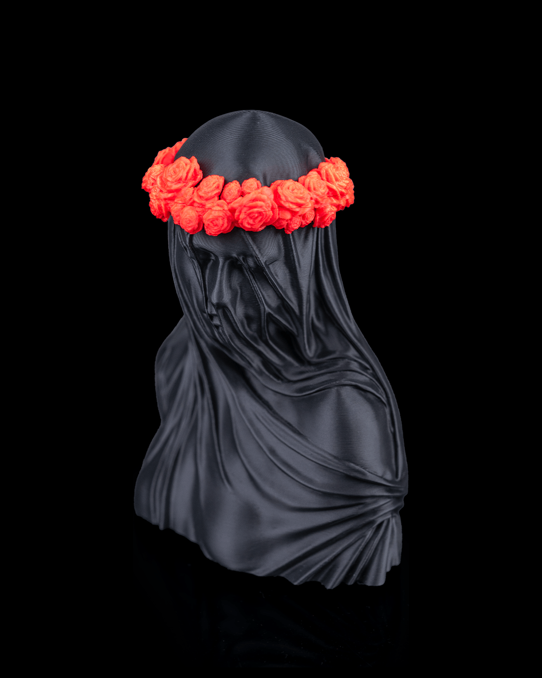 Veil of Silence Statue — detalle velo