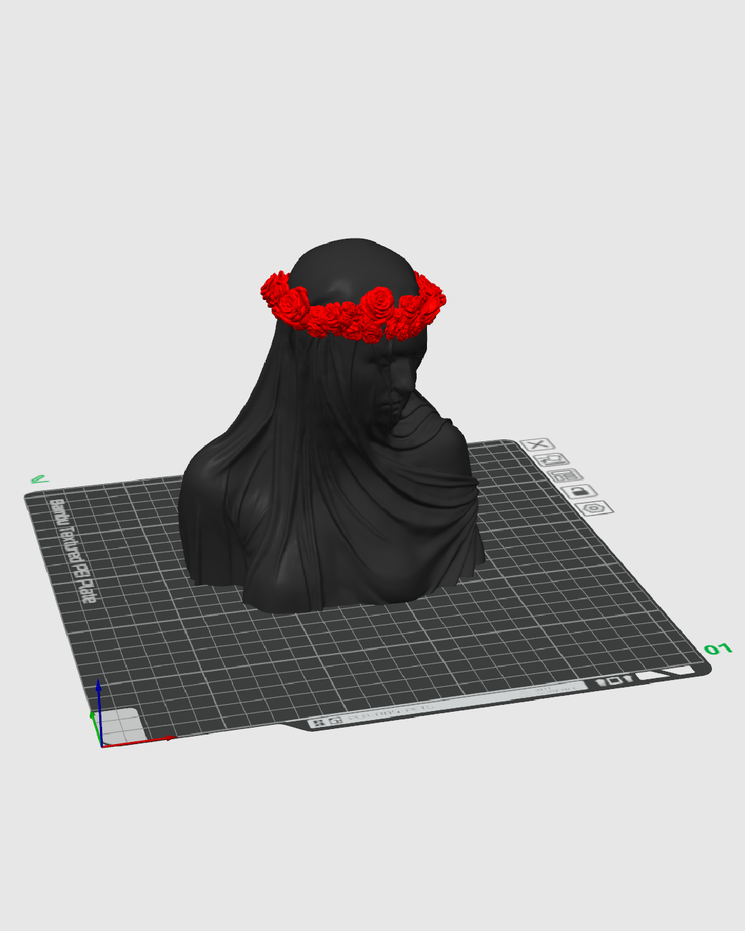 Veil of Silence Statue — composición completa