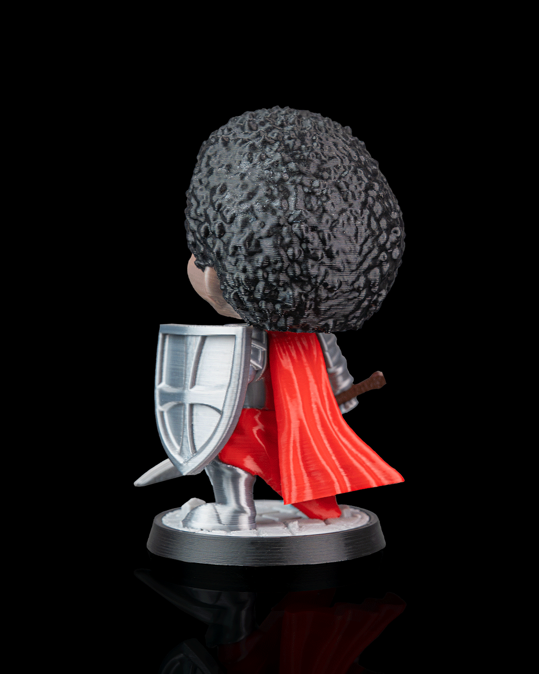 Mini Me Knight — escala