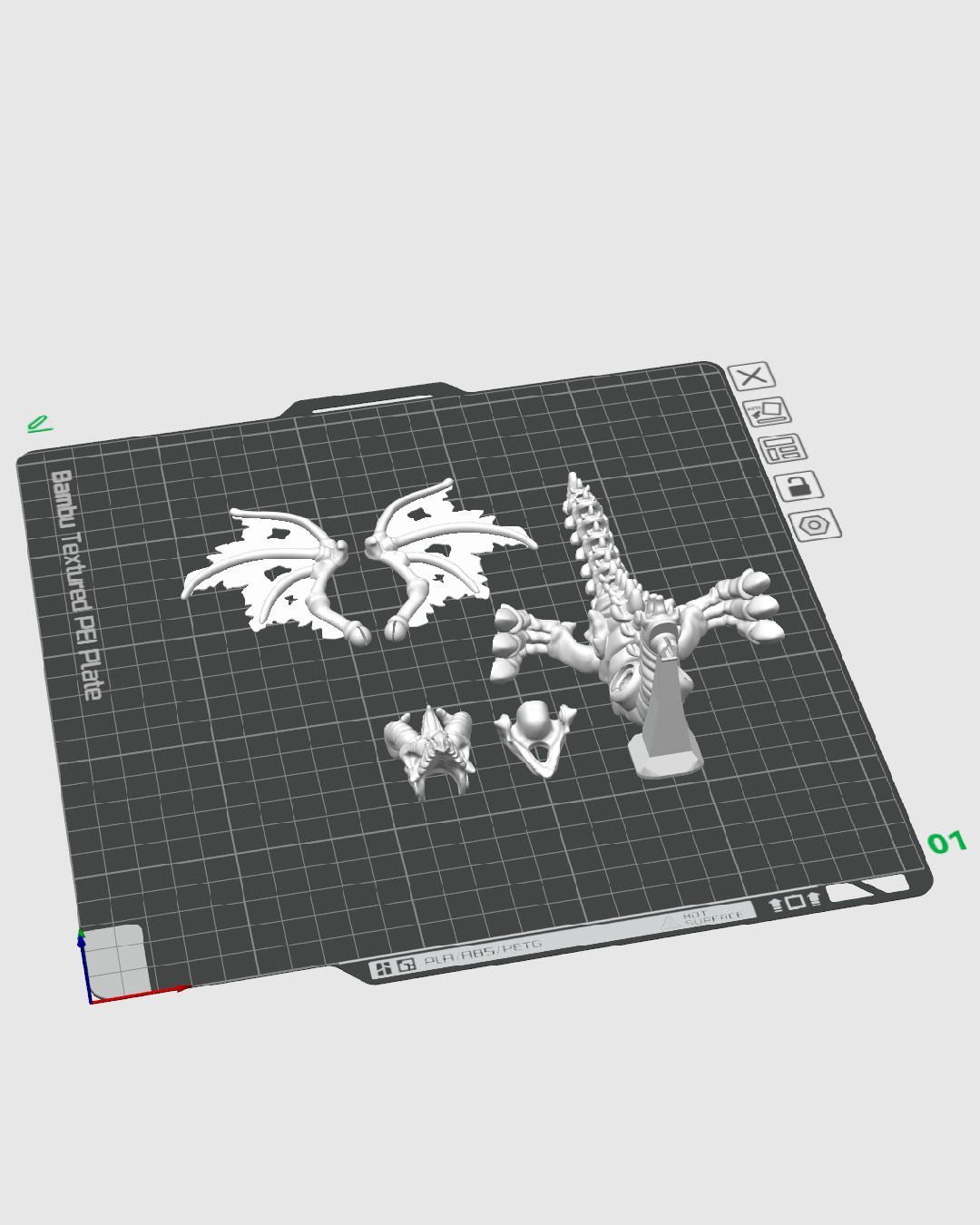 Basilisk Skeleton — composición completa