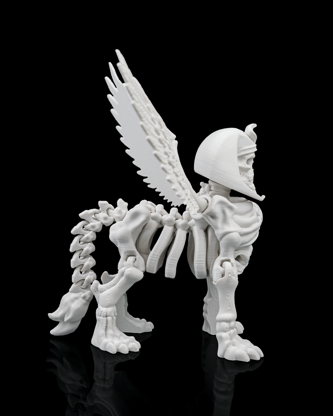 Sphinx Skeleton — detalle cuerpo