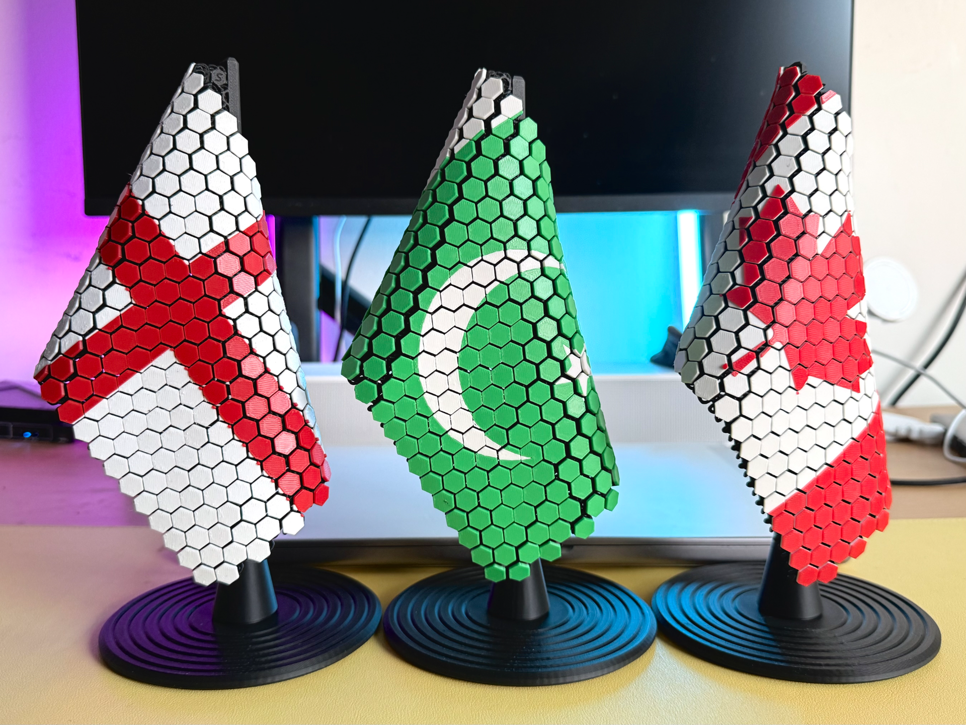 Banderas Hexagonales Articuladas