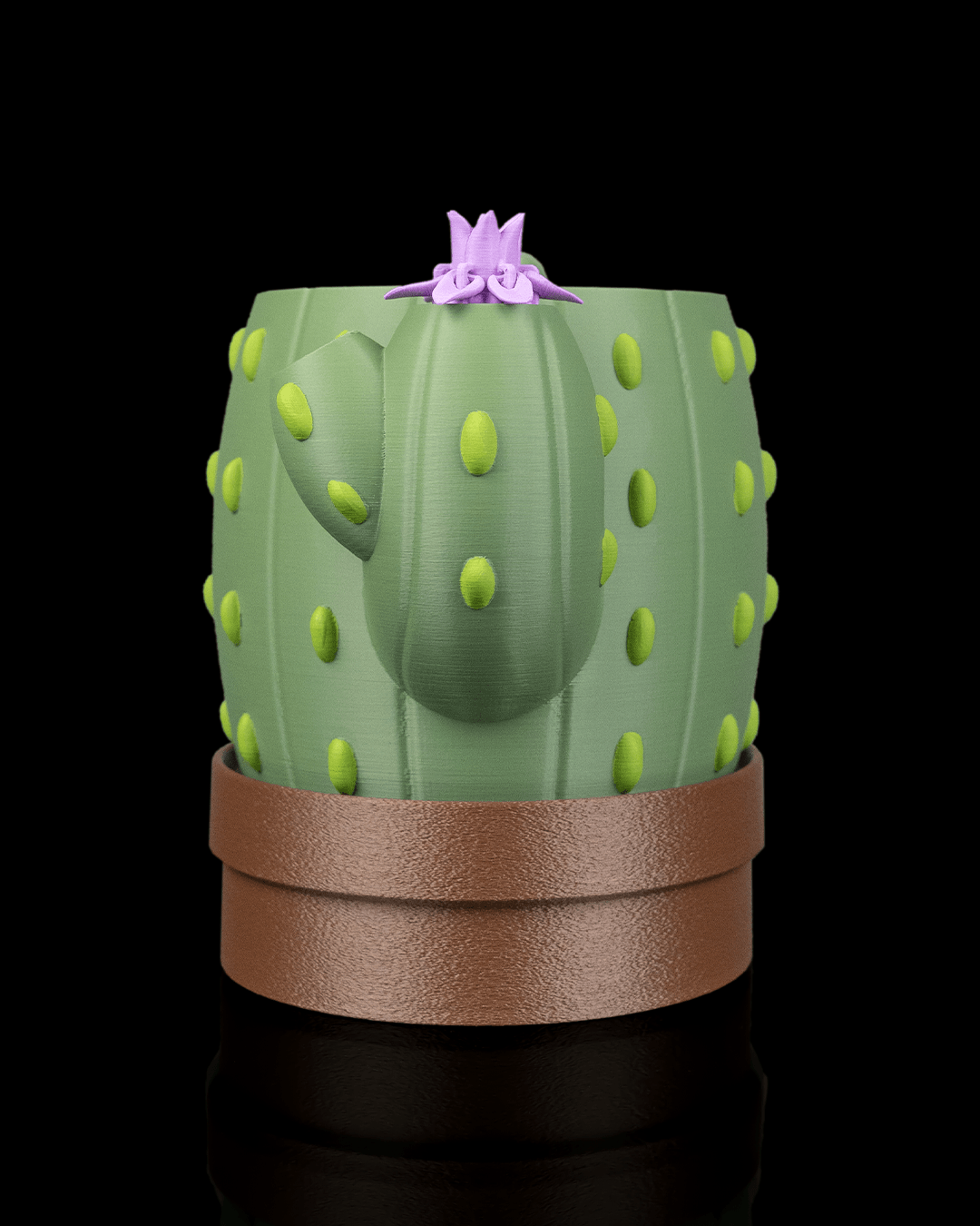 Bloom Signal Planter — perfil lateral