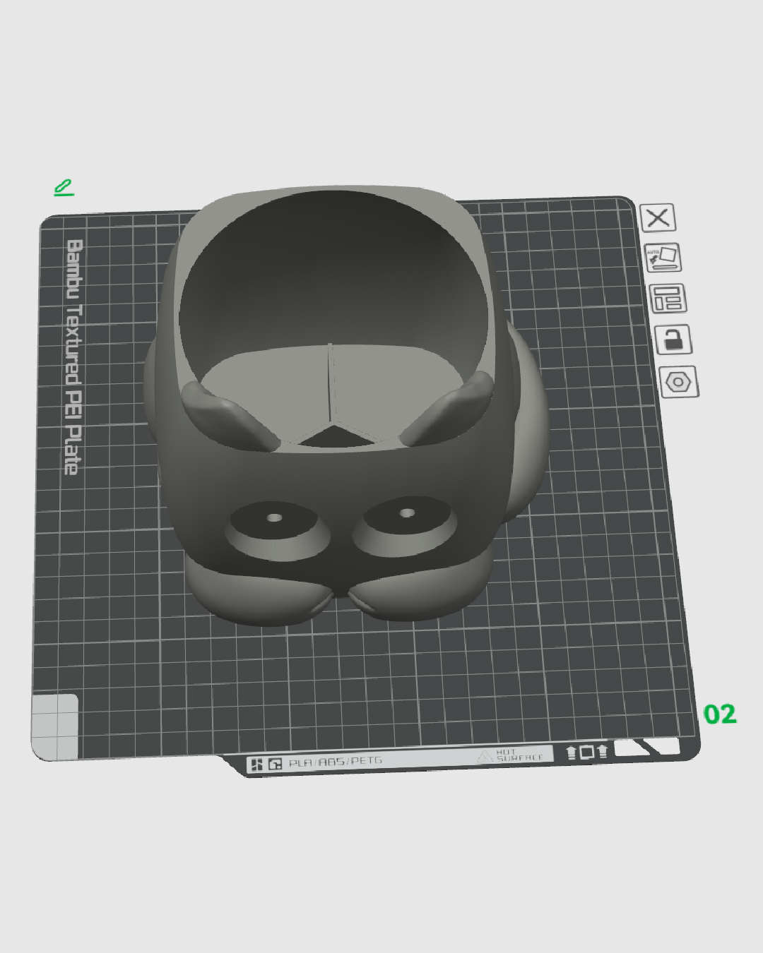 Grumpy Kitty Planter — composición ambiente