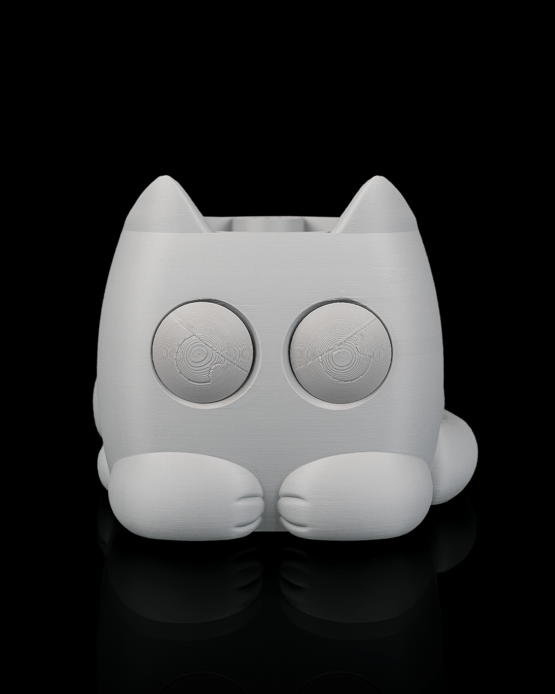 Grumpy Kitty Planter — plano cenital