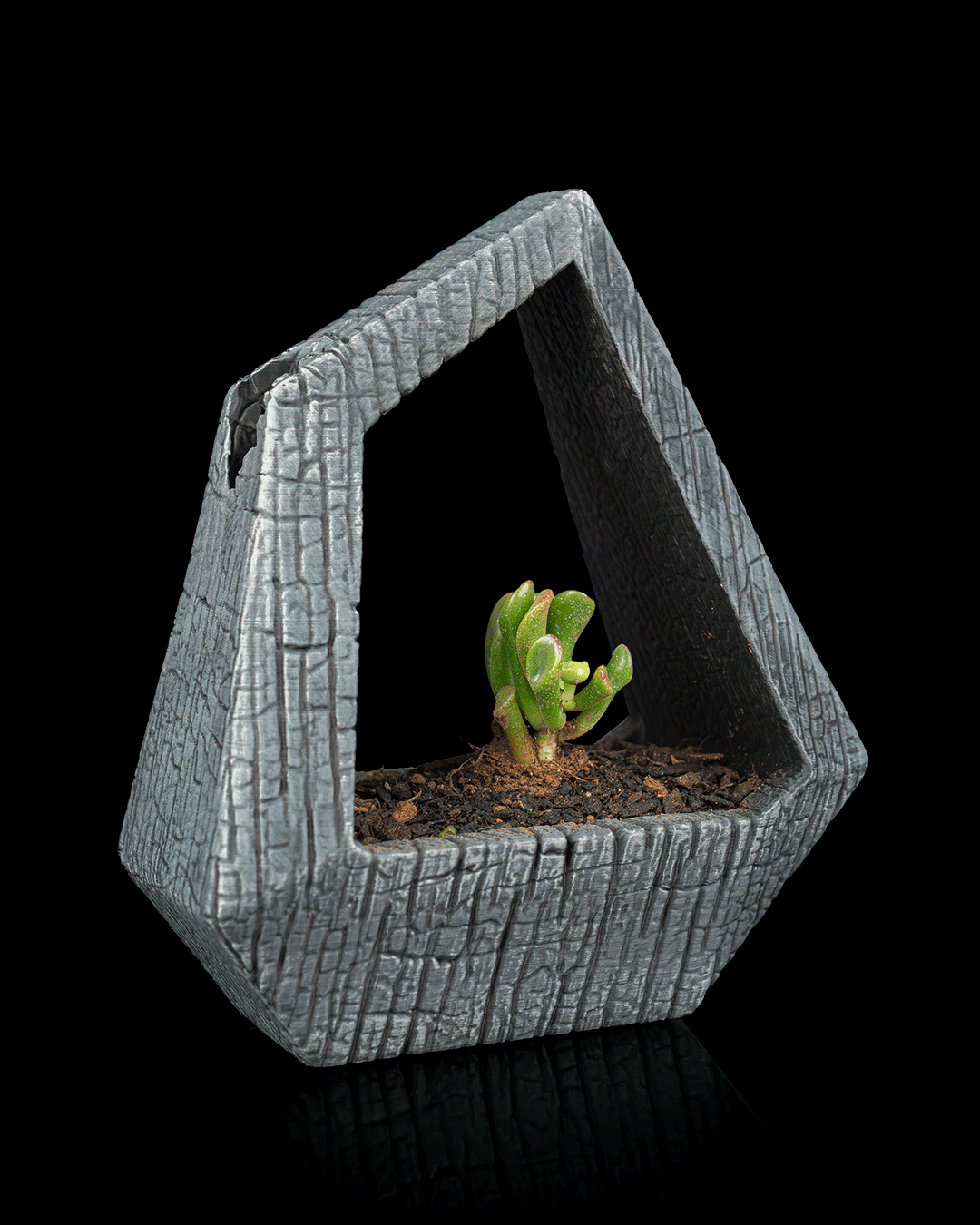 Obsidian Frame — detalle del marco geométrico