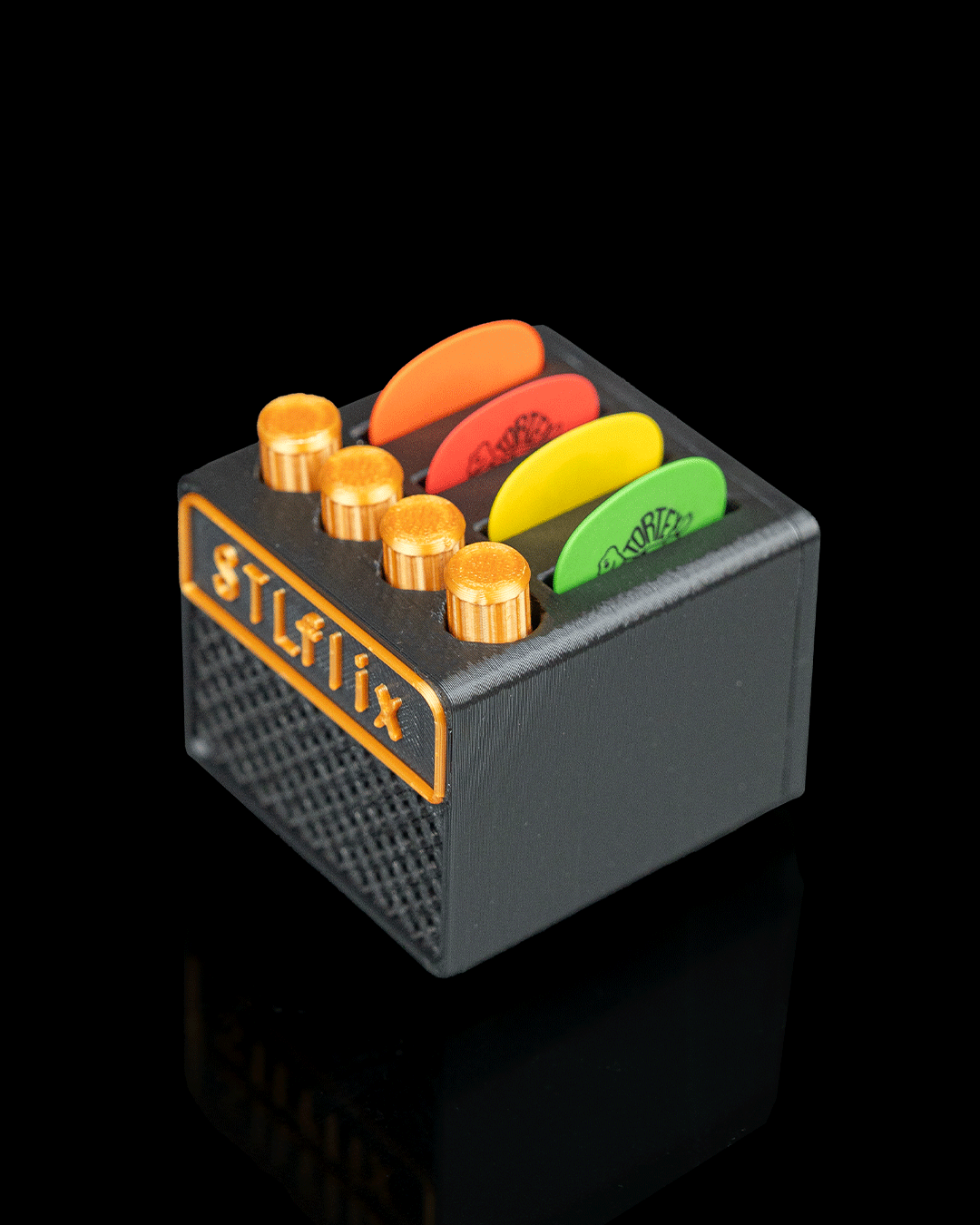 Amp Stash Pick Holder — trasera