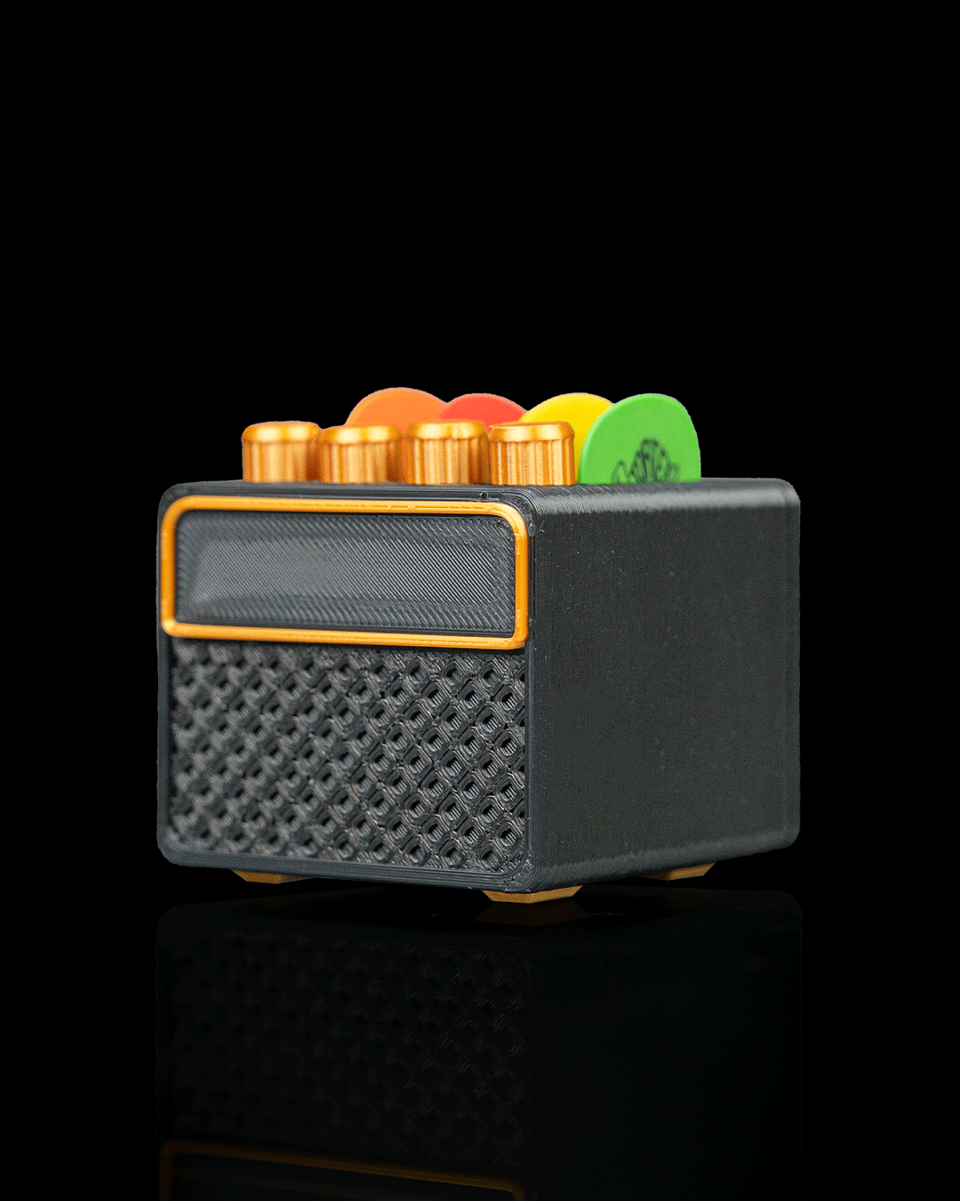 Amp Stash Pick Holder — conjunto