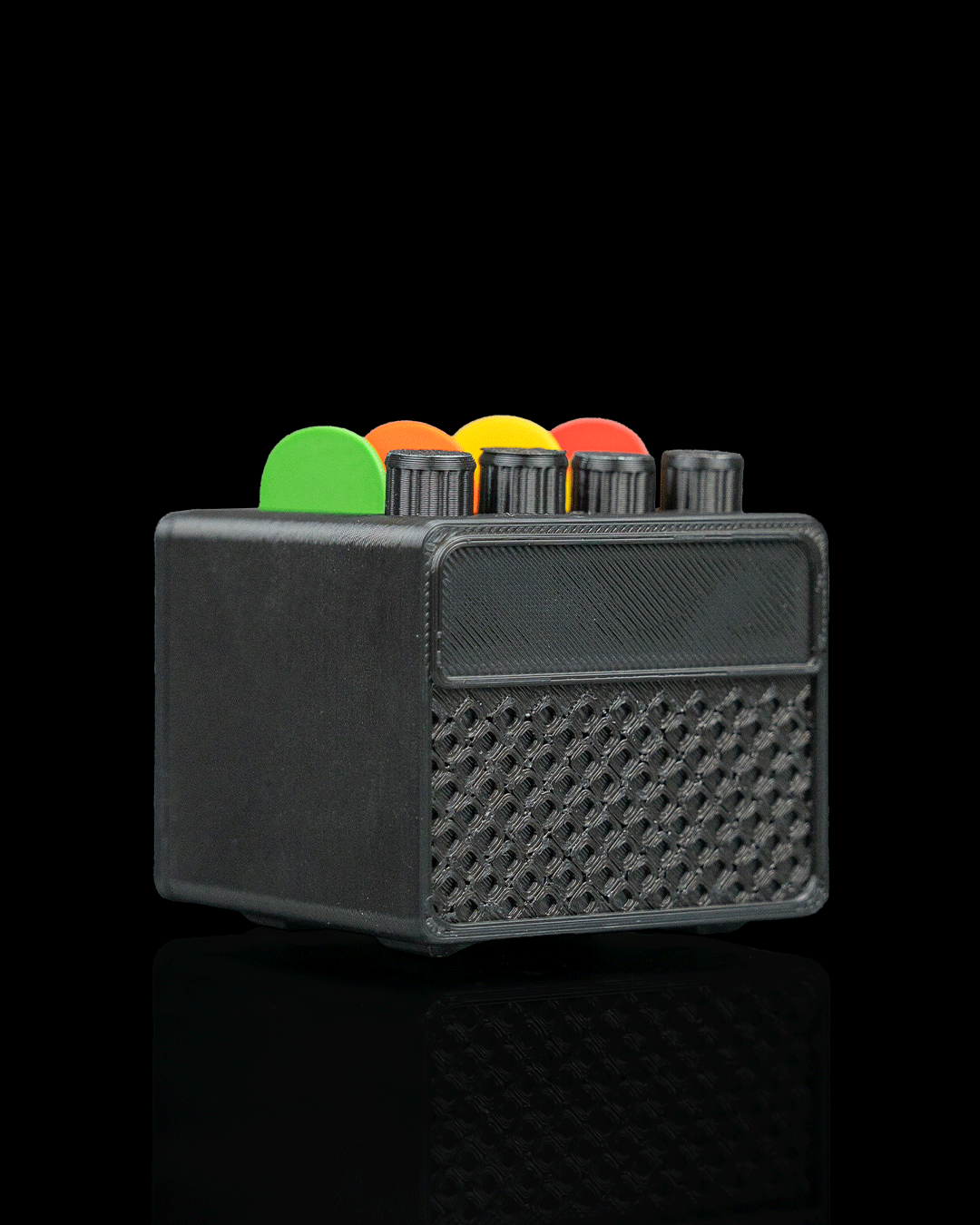 Amp Stash Pick Holder — lifestyle