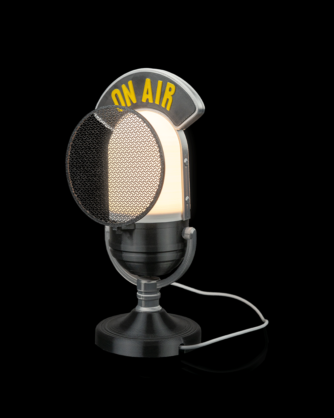 Broadcast Mic Table Lamp — perspectiva