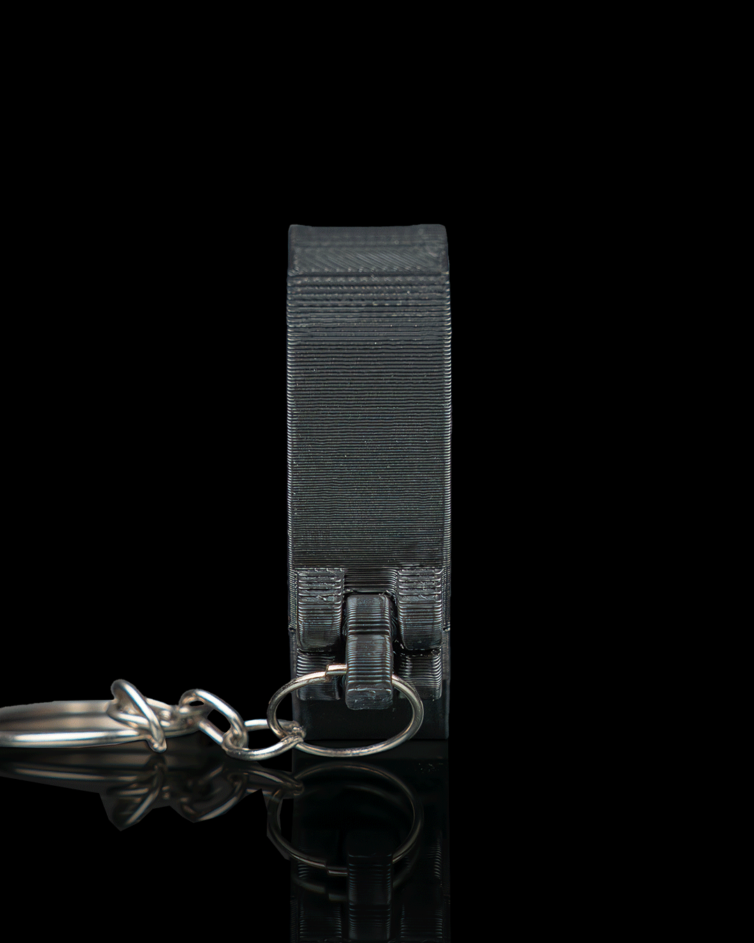 Pocket Vinyl Pick Holder And Keychain — lateral